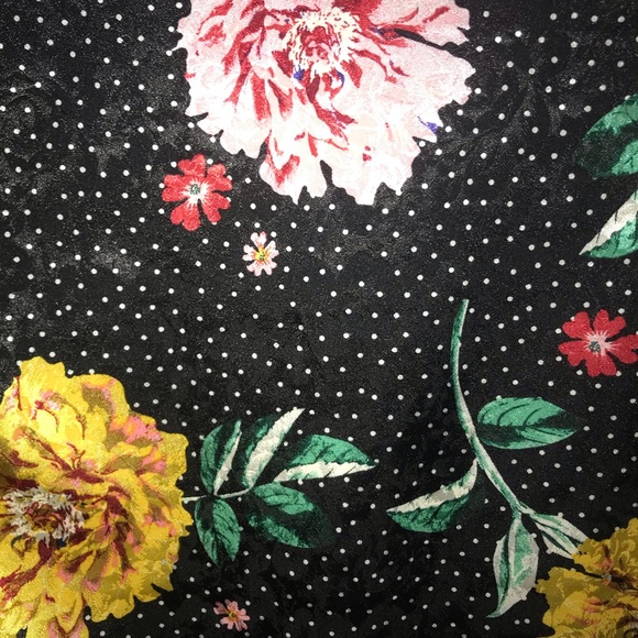 Topshop Floral Polka Dot Jacquard Top 6 - Picture 8 of 9